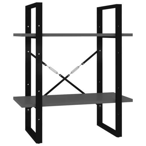 Ormarić za knjige 5 razina sivi 60x30x175 cm konstruirano drvo - Siva 1 60 cm Cijena