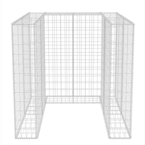 Gabionska ograda za kantu za otpad od čelika 110 x 100 x 120 cm Cijena