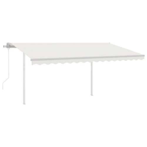 Automatska tenda sa senzorom za vjetar LED 4x3 m krem - Krema 4 x 3 m 1 Cijena