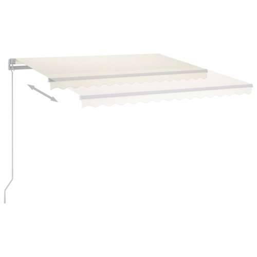 Automatska tenda sa senzorom za vjetar LED 4x3 m krem - Krema 4 x 3 m 1 Cijena