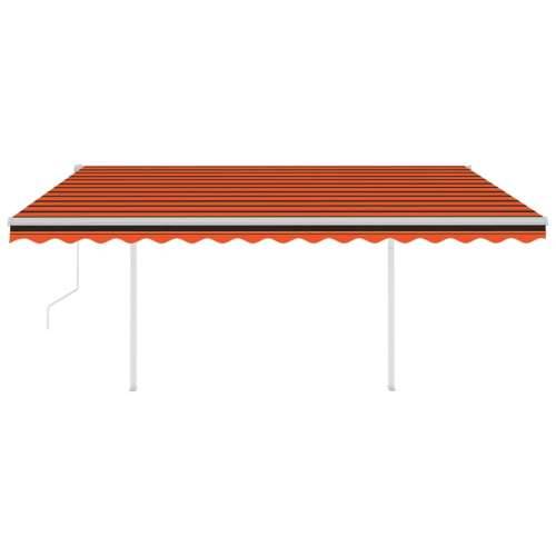 Automatska tenda sa senzorom LED 4x3 m narančasto-smeđa - Šareni 4 x 3 m 1 Cijena