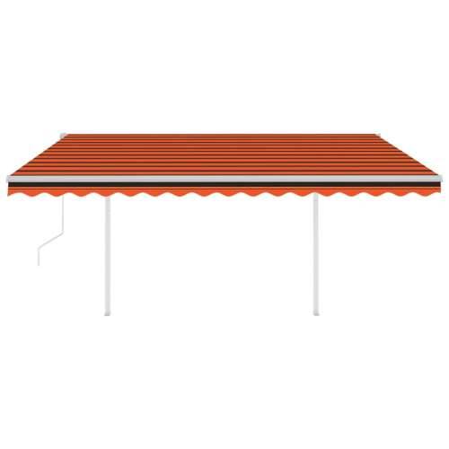 Automatska tenda sa senzorom LED 4,5 x 3 m narančasto-smeđa - Šareni 4.5 x 3 m 1 Cijena