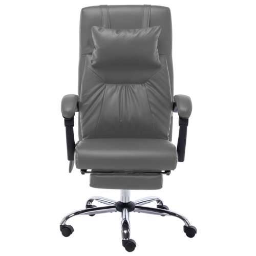 Masažna uredska stolica od umjetne kože antracit Cijena