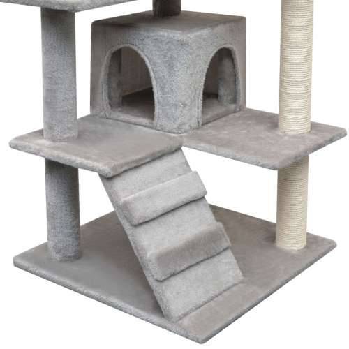 Penjalica Grebalica za Mačke sa Stupovima od Sisala 125 cm Siva Cijena