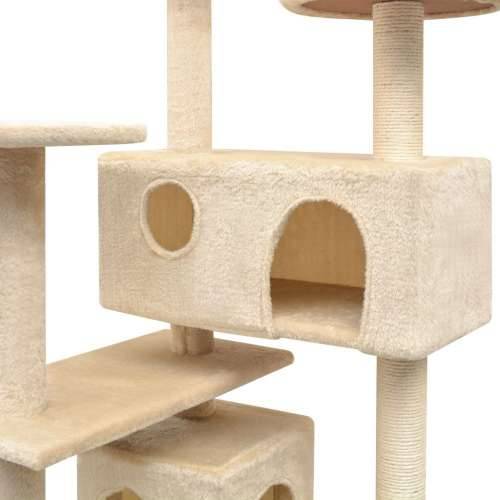Penjalica Grebalica za Mačke sa Stupovima od Sisala 125 cm Bež Cijena