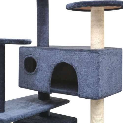 Penjalica Grebalica za Mačke sa Stupovima od Sisala 125 cm Tamno Plava Cijena