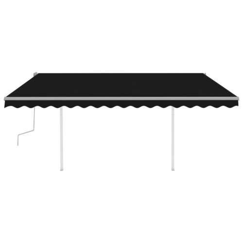 Tenda na ručno uvlačenje s LED svjetlima 4 x 3,5 m antracit - Antracit 4 x 3.5 m 1 Cijena