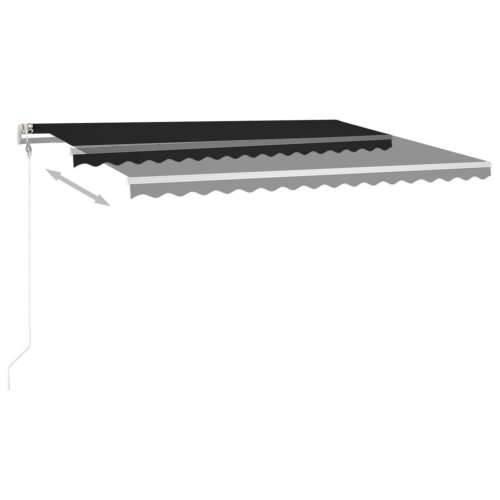 Tenda na ručno uvlačenje s LED svjetlima 4 x 3,5 m antracit - Antracit 4 x 3.5 m 1 Cijena