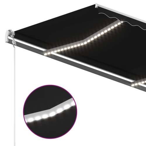 Tenda na ručno uvlačenje s LED svjetlima 4 x 3,5 m antracit - Antracit 4 x 3.5 m 1 Cijena