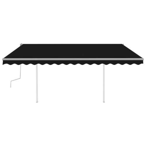 Tenda na ručno uvlačenje s LED svjetlima 4,5 x 3,5 m antracit - Antracit 4.5 x 3.5 m 1 Cijena