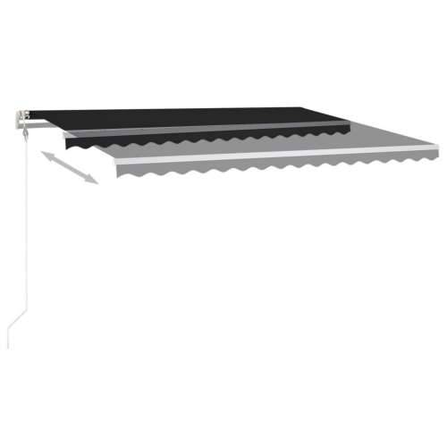 Tenda na ručno uvlačenje s LED svjetlima 4,5 x 3,5 m antracit - Antracit 4.5 x 3.5 m 1 Cijena