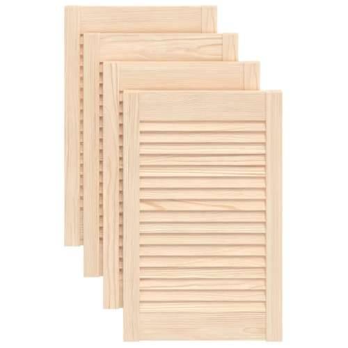 Vrata za ormarić rešetkasti dizajn 4 kom 61,5x39,4 cm borovina - Prirodna 61.5 x 39.4 cm 4 Cijena
