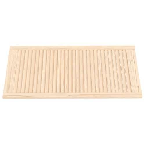Vrata za ormarić rešetkasti dizajn 4 kom 99,3x49,4 cm borovina - Prirodna 99.3 x 49.4 cm 4 Cijena