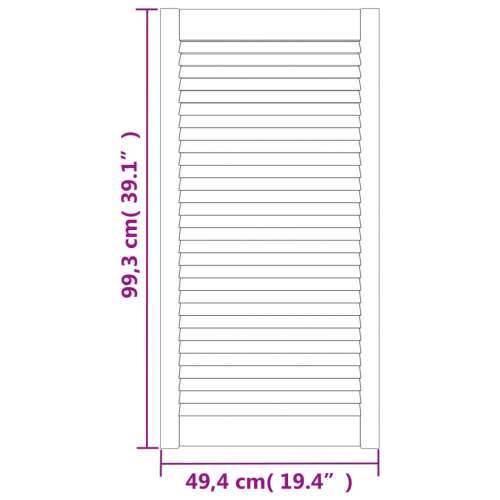 Vrata za ormarić rešetkasti dizajn 4 kom 99,3x49,4 cm borovina - Prirodna 99.3 x 49.4 cm 4 Cijena