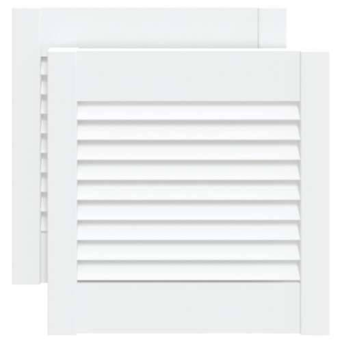 Vrata za ormarić rešetkasta 2 kom bijela 39,5x39,4 cm borovina - Bijela 39.5 x 39.4 cm 2 Cijena