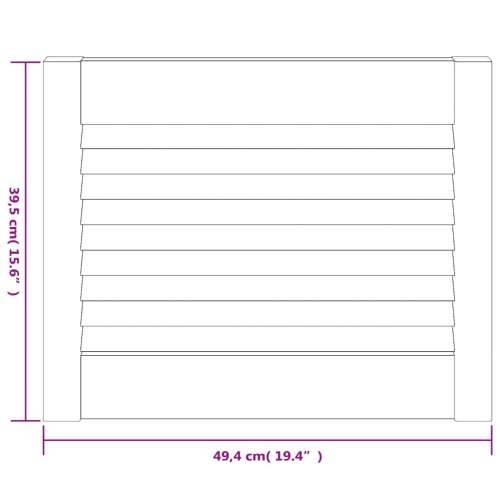 Vrata za ormarić rešetkasta 2 kom bijela 39,5x49,4 cm borovina - Bijela 39.5 x 49.4 cm 2 Cijena
