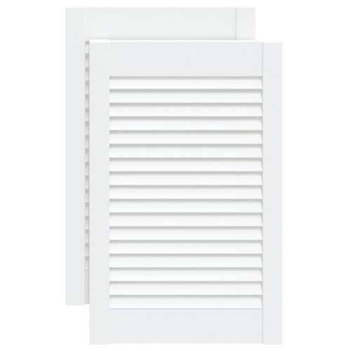 Vrata za ormarić rešetkasta 2 kom bijela 61,5x39,4 cm borovina - Bijela 61.5 x 39.4 cm 2 Cijena