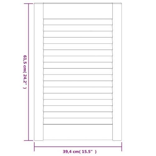 Vrata za ormarić rešetkasta 4 kom bijela 61,5x39,4 cm borovina - Bijela 61.5 x 39.4 cm 4 Cijena