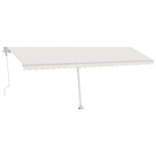 Automatska tenda sa senzorom za vjetar LED 600x350 cm krem - Krema 600 x 350 cm 1 Cijena