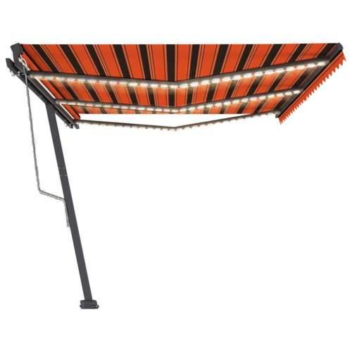 Automatska tenda sa senzorom LED 600 x 300 cm narančasto-smeđa - Šareni 600 x 300 cm 1 Cijena