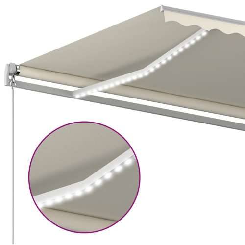 Automatska tenda sa senzorom za vjetar LED 6 x 3,5 m krem - Krema 6 x 3.5 m 1 Cijena