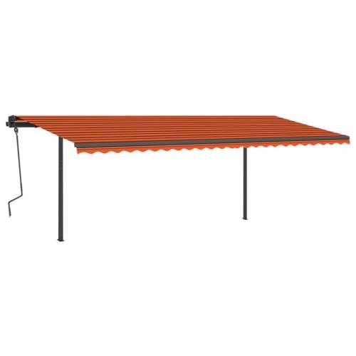 Automatska tenda sa senzorom LED 6 x 3 m narančasto-smeđa - Šareni 6 x 3 m 1 Cijena