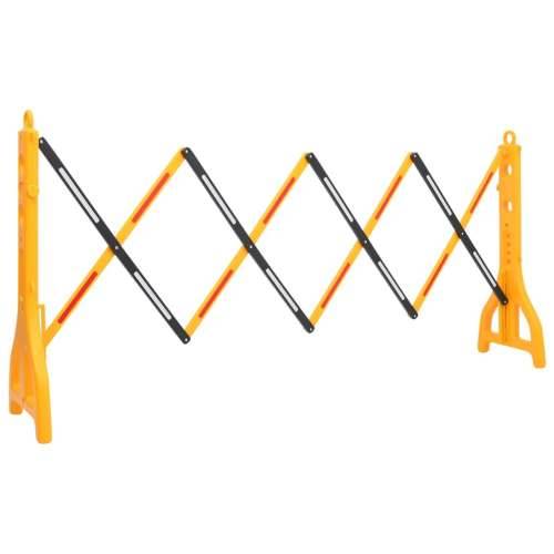 Sklopiva prometna barijera žuto-crna 250 x 38 x 96 cm - 250 x 38 x 96 cm 1 Cijena