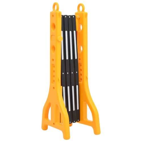 Sklopiva prometna barijera žuto-crna 250 x 38 x 96 cm - 250 x 38 x 96 cm 1 Cijena