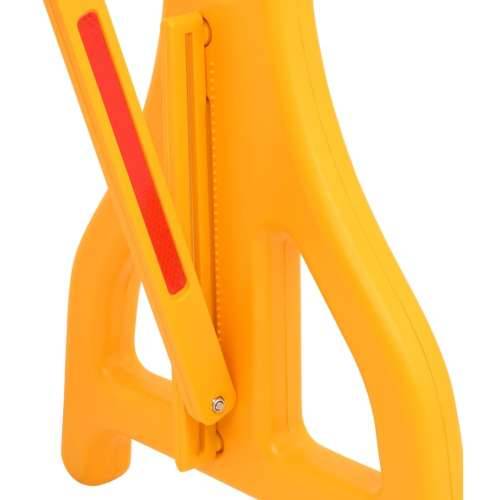 Sklopiva prometna barijera žuto-crna 250 x 38 x 96 cm - 250 x 38 x 96 cm 1 Cijena