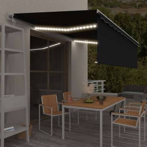Automatska tenda s roletom i senzorom LED 5 x 3 m antracit  - Antracit 5 x 3 m 1 Cijena