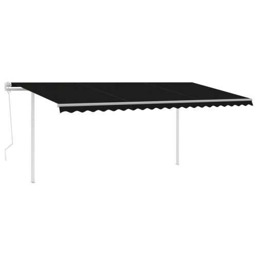 Automatska tenda sa senzorom za vjetar LED 5x3 m antracit - Antracit 5 x 3 m 1 Cijena