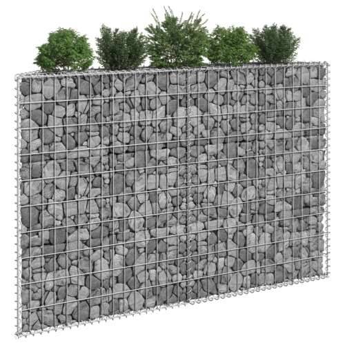 Trapezna gabionska gredica od pocinčanog čelika 150x20x100 cm - 150 x 20 x 100 cm 1 Cijena