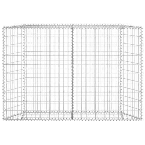 Trapezna gabionska gredica od pocinčanog čelika 150x20x100 cm - 150 x 20 x 100 cm 1 Cijena
