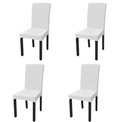 Rastezljive navlake za stolice 4 kom Bijela boja Cijena