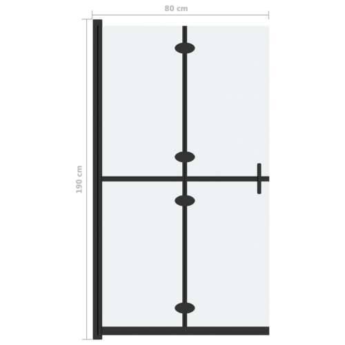 Sklopiva pregrada za tuširanje matirano ESG staklo 80 x 190 cm - 80 x 190 cm Matirano Cijena