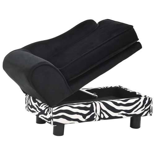 Sofa za pse crna 57 x 34 x 36 cm plišana Cijena