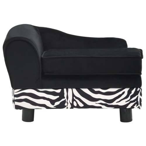 Sofa za pse crna 57 x 34 x 36 cm plišana Cijena