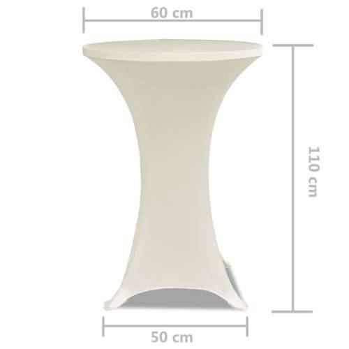 Krem rastežljiv stolnjak za stolove Ø60 2 kom Cijena