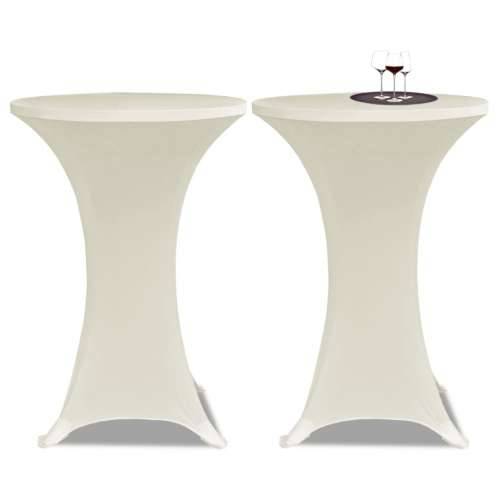 Krem rastežljiv stolnjak za stolove Ø70 2 kom Cijena
