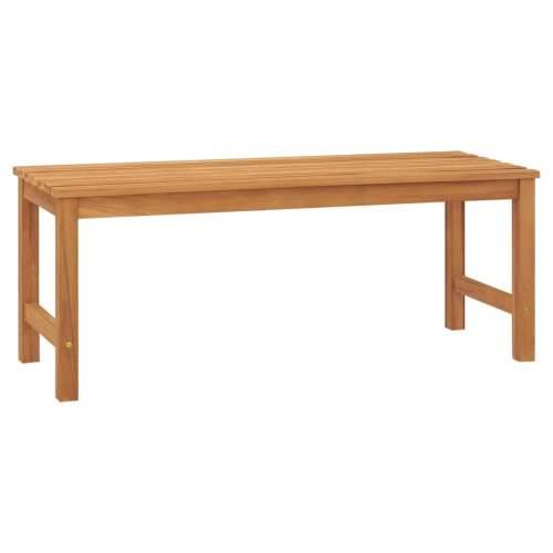 Vrtna klupa 114 cm od masivne tikovine - 114 x 40 x 45 cm 1 3 Cijena
