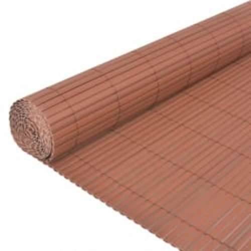 Dvostrana vrtna ograda 90 x 400 cm smeđa - Smeđa 90 x 400 cm 1 Cijena
