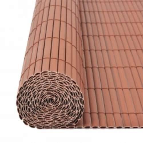 Dvostrana vrtna ograda 90 x 400 cm smeđa - Smeđa 90 x 400 cm 1 Cijena