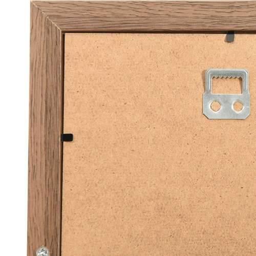 Okvir za 10 fotografija (13 x 18 cm) svjetlosmeđi MDF - Svjetlosmeđa 10 x (13 x 18 cm) 1 Cijena