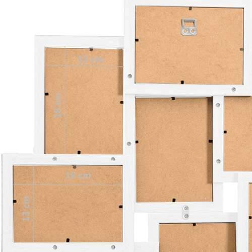 Okvir za 10 fotografija (13 x 18 cm) bijeli MDF - Bijela 10 x (13 x 18 cm) 1 Cijena