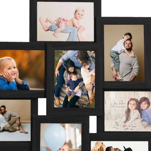 Okvir za 10 fotografija (10 x 15 cm) crni MDF - Crna 10 x (10 x 15 cm) 1 Cijena