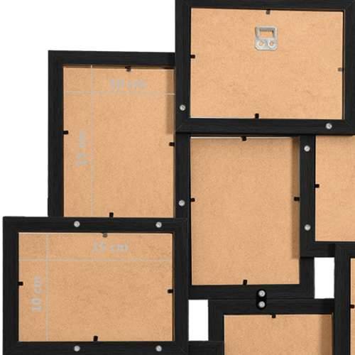 Okvir za 10 fotografija (10 x 15 cm) crni MDF - Crna 10 x (10 x 15 cm) 1 Cijena