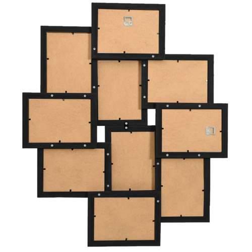 Okvir za 10 fotografija (13 x 18 cm) crni MDF - Crna 10 x (13 x 18 cm) 1 Cijena