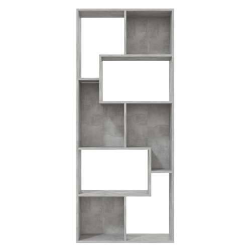 Ormarić za knjige boja betona 67x24x161 cm konstruirano drvo - Beton siva 1 Cijena