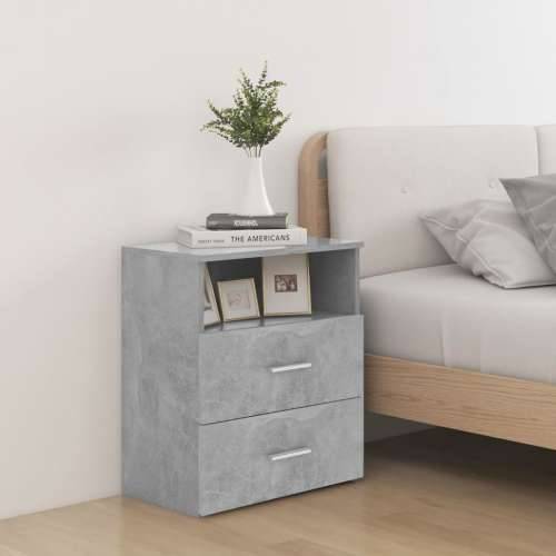 Noćni ormarići 2 kom siva boja betona 50 x 32 x 60 cm - Beton siva 2 Cijena