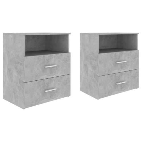 Noćni ormarići 2 kom siva boja betona 50 x 32 x 60 cm - Beton siva 2 Cijena